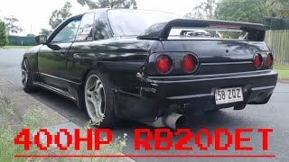 400HP R32 Raw RB20DET sounds [upl. by Yrennalf415]