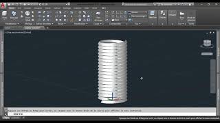 TUTO 1 Autocad en FRANCAIS  Dessiner un filetage 3D [upl. by Rettuc738]