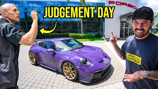 PORSCHE INSPECT THE WRECKED GT3 I JUST REBUILT [upl. by Chemar]