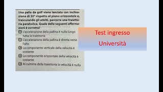 Test ingresso  fisica  2707  2708  2709 [upl. by Hseham]