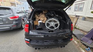 Installing an X Pipe on the 600HP e70 X5m bmw bmwm fyp urus [upl. by Aridni951]