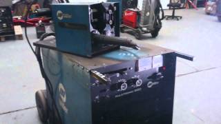 MIG welding with Spool on Gun Using Miller Pulstronic 400 [upl. by Annette]