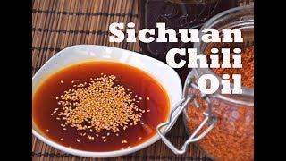 Sichuan Chili Oil  How to Make Spicy Authentic Red Oil 四川红油 [upl. by Ydnerb]