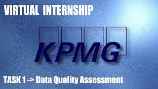 KPMG Virtual Internship Task 1  Data Quality Assessment  Each and Every part in MS Excel [upl. by Rehpretsirhc996]