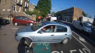 FUNNY ROAD RAGE  Passenger Screams at Cyclist [upl. by Goldsmith]