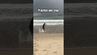 How to Skimboard  Practice One Step skimboards surfboard olimpics [upl. by Devona629]