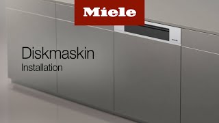 Diskmaskin G7xxx Installation I Miele [upl. by Kosse]