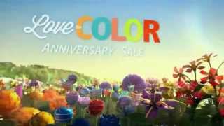 TV Spot  Sherwin Williams Love for Color Anniversary Sale  August 2014 [upl. by Nitsuj]