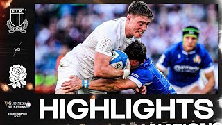 HIGHLIGHTS  🇮🇹 ITALY V ENGLAND 🏴󠁧󠁢󠁥󠁮󠁧󠁿  2024 GUINNESS MENS SIX NATIONS [upl. by Renruojos]