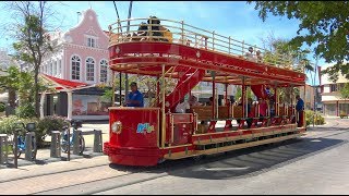 The Oranjestad Streetcar Aruba 4K [upl. by Neeruan]