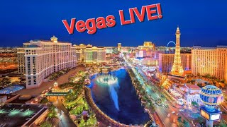 Las Vegas LIVE NOW The Strip walk hot night [upl. by Elauqsap]