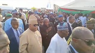 See how Olusegun ObasanjoampOsun State Gov Ademola Adeleke Majestically Marches into 2Year Anniversary [upl. by Inor]