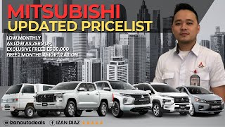 2024 amp 2025 Mitsubishi Pricelist  Mababang Downpayment  Ang Daming Freebies [upl. by Aiuqal624]