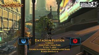 SWTOR  DatacronGuide Corellia  AxialPark  DatacronPosition auf Ninjalooterde [upl. by Napier315]