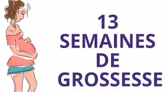 13 SEMAINES DE GROSSESSE ou treizième semaine de grossesse [upl. by Aicenek142]