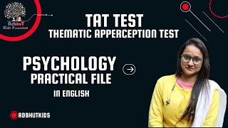 TAT TEST  Thematic Appreciation Test  BEd file  Psychology test  MA Psychology Test [upl. by Heida]