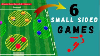 🎯Small Sided Games Soccer Drills  6 Soccer Small Sided Games Drills [upl. by Yrrat]