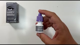 LUMIFY Redness Reliever Eye Drops Unboxing [upl. by Yrnehnhoj95]