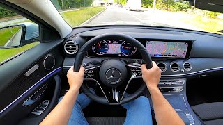 2022 Mercedes Benz e class e220d  pov test drive [upl. by Jollanta]