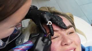 Full nano brows session  Best nano brows technique  Nano brows Dallas Texas [upl. by Jeffy]