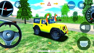 Modified MahindraYellow Thar 4x4  how to car 4x4 drivingGameplay [upl. by Jeb382]