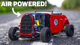 Air Powered Lego Hot Rod  Turbo LPE Engine 5 Speed Gearbox Disc Brakes and Air Suspension [upl. by Carrel]