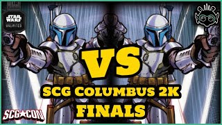 Star Wars Unlimited  SCG Columbus 2K Finals  John Tatta Jango TT VS Ryan Jango TT [upl. by Daile]