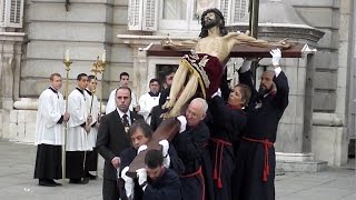 Traslado Cristo de los Alabarderos al Palacio Real [upl. by Milzie]