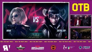 JODD Nina vs QUDANS Devil Jin  Pools OTB TEKKEN 8 2024 [upl. by Anyalram]