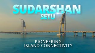 Exclusive drone shots of the Sudarshan Setu connecting Okha amp Beyt Dwarka [upl. by Brunhilda944]