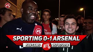 Sporting Lisbon 01 Arsenal  You Dominated The 2nd Half Sporting Fan  Manuel [upl. by Juieta]