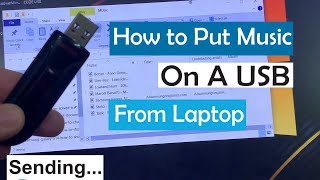 How to Put Music on a USB from a Laptop  How to put songs in Pendrive from laptop [upl. by Dnaltruoc321]