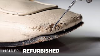 How 1000 Gucci Mules Are Restored From Bite Marks  Refurbished  Insider [upl. by Barnum]