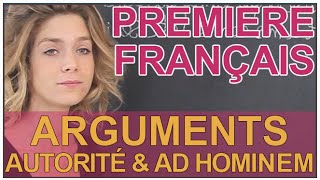 Convaincre  arguments dautorité amp ad hominem  Français Première  Les Bons Profs [upl. by Chico]