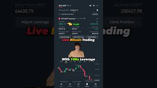 Live Bitcoin Trading with 100x Leverage [upl. by Gnouhc]