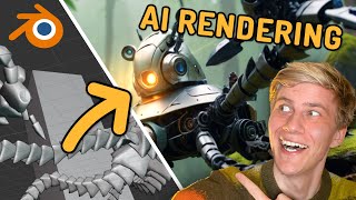 Create mindblowing AI RENDERINGS of your 3D animations Free Blender  SDXL [upl. by Dieterich]