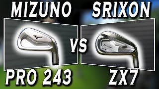 NOT JUST FOR PLAYERS  Mizuno Pro 243 vs Srixon ZX7 Irons [upl. by Kipton]