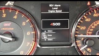 2017 Subaru WRX STI  How To Set The REV Limiter [upl. by Rorry670]