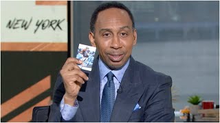 Stephen A gets a SIGNED Dan Orlovsky NFL card as a gift 😂  First Take [upl. by Mitch936]