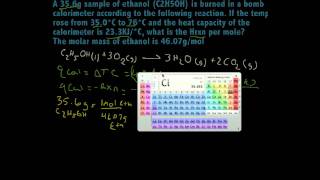 How to do a bomb calorimeter problem [upl. by Nnagem]