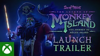 Sea of Thieves The Legend of Monkey Island  The Journey to Mêlée Island Launch Trailer [upl. by Ennahteb]