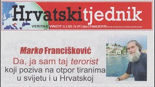 Hrvatski tjednik  Marko Francišković  cijeli intervju [upl. by Eileek98]