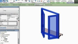 REVIT  Famiglia di finestra  Estrusione su percorso [upl. by Chic]