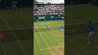 Insane doubles point from ATP Halle Hanfmann  Köpfer vs Vavassori  Bolelli shorts [upl. by Bithia]