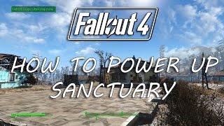 FALLOUT 4 How to Power up Sanctuary Part 1  Powering up Fallout 4 Gameplay Guides [upl. by Baudoin163]