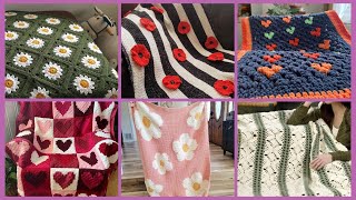 Cozy comfortable crochet blanket ideas [upl. by Yolane416]