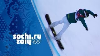 Snowboard Halfpipe  Ladies SemiFinal  Sochi 2014 Winter Olympics [upl. by Adan]