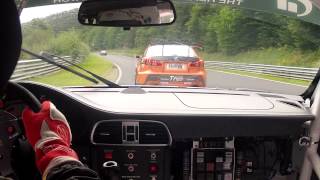 Crazy 1st Lap VLN 8 2012 onboard Porsche GT3 Cup Nurburgring Nordschleife avoiding big BMW Crash [upl. by Lyle]