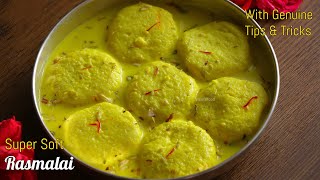 Rasmalai recipe in telugu with Real TipsampTricksrasmalai recipe by vismai food How to make rasmalai [upl. by Yurt]