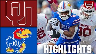 Oklahoma Sooners vs Kansas Jayhawks  4th Quarter Highlights [upl. by Aizat]